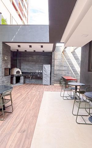 Studio à venda com 27m², 1 quarto e sem vaga Studio à venda com 27m², 1 quarto e sem vagaÁrea comum - Churrasqueira