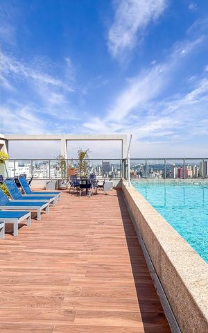 Studio à venda com 27m², 1 quarto e sem vaga Studio à venda com 27m², 1 quarto e sem vagaÁrea comum - Piscina