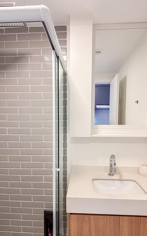 Studio à venda com 27m², 1 quarto e sem vaga Studio à venda com 27m², 1 quarto e sem vagaBanheiro