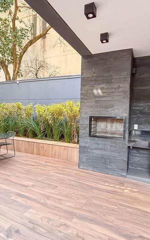 Studio à venda com 27m², 1 quarto e sem vaga Studio à venda com 27m², 1 quarto e sem vagaÁrea comum - Churrasqueira