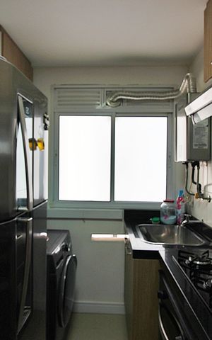 Apartamento à venda com 54m², 2 quartos e 1 vagaCozinha e Área de Serviço