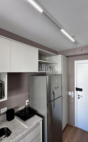 Studio para alugar com 24m², 1 quarto e sem vaga Studio para alugar com 24m², 1 quarto e sem vagaCozinha