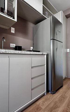 Studio para alugar com 24m², 1 quarto e sem vaga Studio para alugar com 24m², 1 quarto e sem vagaCozinha