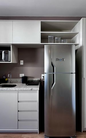 Studio para alugar com 24m², 1 quarto e sem vaga Studio para alugar com 24m², 1 quarto e sem vagaCozinha