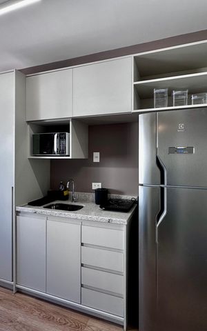 Studio para alugar com 24m², 1 quarto e sem vaga Studio para alugar com 24m², 1 quarto e sem vagaCozinha