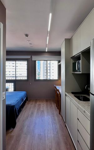 Studio para alugar com 24m², 1 quarto e sem vaga Studio para alugar com 24m², 1 quarto e sem vagaCozinha