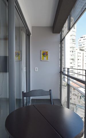 Studio para alugar com 29m², 1 quarto e sem vagaVaranda