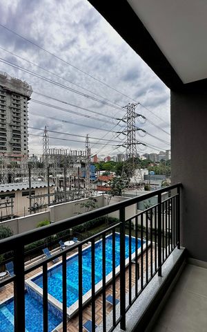 Studio para alugar com 28m², 0 quarto e sem vaga Studio para alugar com 28m², 0 quarto e sem vagaSacada do Studio