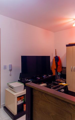 Apartamento à venda com 34m², 1 quarto e sem vaga Apartamento à venda com 34m², 1 quarto e sem vagaSala/Quarto