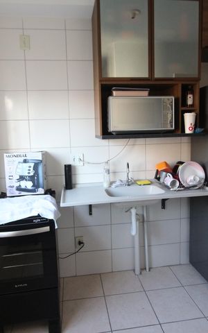 Apartamento à venda com 49m², 2 quartos e 1 vagaCozinha