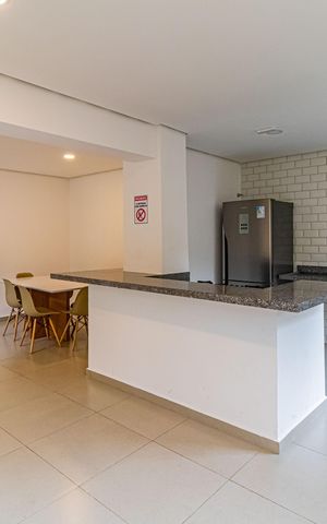 Apartamento para alugar com 48m², 2 quartos e 1 vagaÁrea comum - Salão de festas