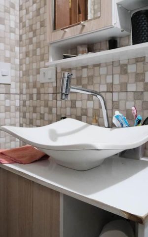 Casa à venda com 97m², 2 quartos e 1 vagaBanheiro Social