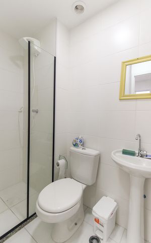 Apartamento para alugar com 32m², 2 quartos e sem vaga Apartamento para alugar com 32m², 2 quartos e sem vagaBanheiro