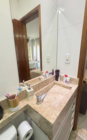 Apartamento à venda com 80m², 3 quartos e 2 vagas Apartamento à venda com 80m², 3 quartos e 2 vagasBanheiro da Suíte