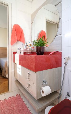 Apartamento à venda com 112m², 3 quartos e 2 vagasBanheiro da suíte