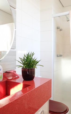 Apartamento à venda com 112m², 3 quartos e 2 vagasBanheiro da suíte