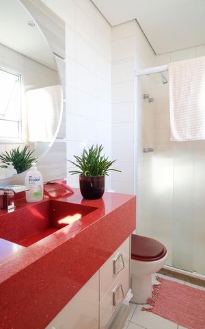 Apartamento à venda com 112m², 3 quartos e 2 vagasBanheiro da suíte