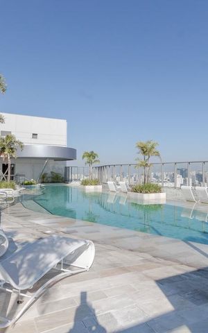 Studio para alugar com 32m², 1 quarto e 1 vaga Studio para alugar com 32m², 1 quarto e 1 vagaÁrea comum - Piscina