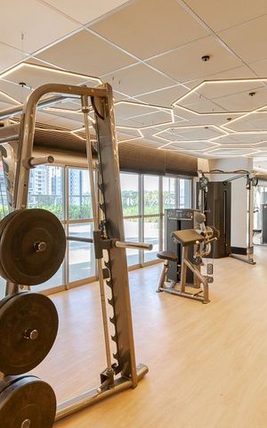 Studio para alugar com 32m², 1 quarto e 1 vaga Studio para alugar com 32m², 1 quarto e 1 vagaÁrea comum - Academia