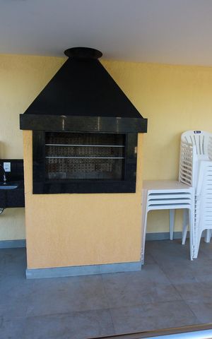 Casa de condomínio à venda com 96m², 3 quartos e 2 vagas Casa de condomínio à venda com 96m², 3 quartos e 2 vagasÁrea comum - Churrasqueira