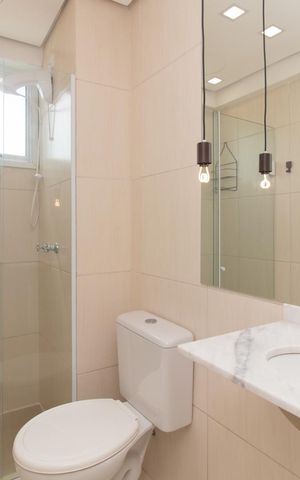 Apartamento à venda com 46m², 2 quartos e 2 vagasBanheiro