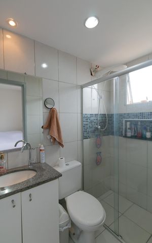 Casa de condomínio à venda com 125m², 3 quartos e 2 vagas Casa de condomínio à venda com 125m², 3 quartos e 2 vagasBanheiro do Quarto 2