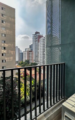 Apartamento à venda com 34m², 1 quarto e 1 vaga Apartamento à venda com 34m², 1 quarto e 1 vagaSacada