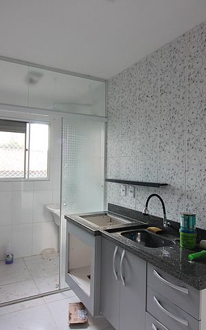 Casa de condomínio para alugar com 106m², 3 quartos e 1 vagaCozinha