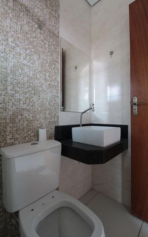 Casa à venda com 85m², 2 quartos e 1 vagaBanheiro da Suite