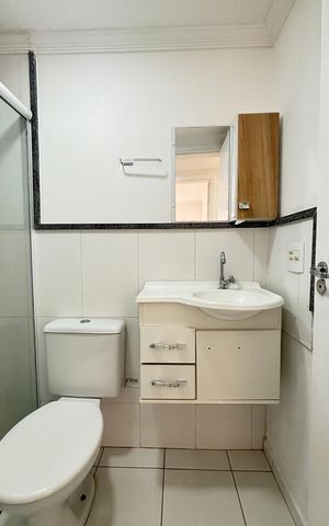 Apartamento para alugar com 46m², 2 quartos e 1 vaga Apartamento para alugar com 46m², 2 quartos e 1 vagaBanheiro