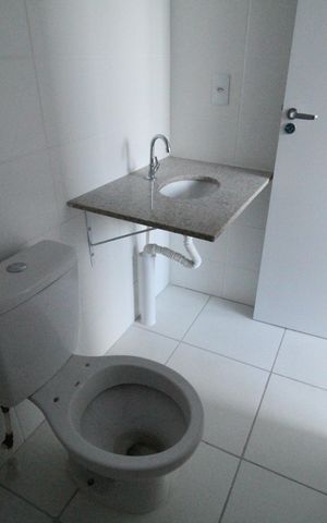 Apartamento à venda com 50m², 2 quartos e 1 vagaBanheiro da suíte