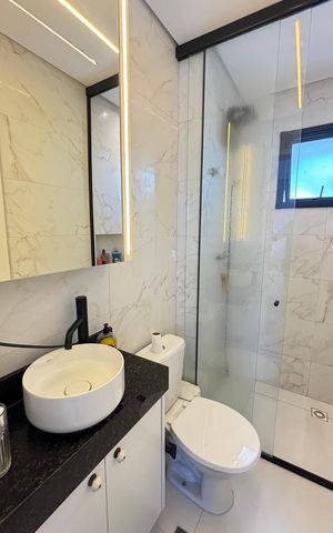 Apartamento para alugar com 74m², 3 quartos e 2 vagas Apartamento para alugar com 74m², 3 quartos e 2 vagasBanheiro da Suíte