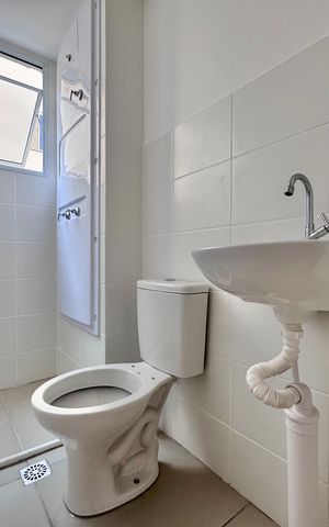 Apartamento para alugar com 45m², 2 quartos e 1 vaga Apartamento para alugar com 45m², 2 quartos e 1 vagaBanheiro Social