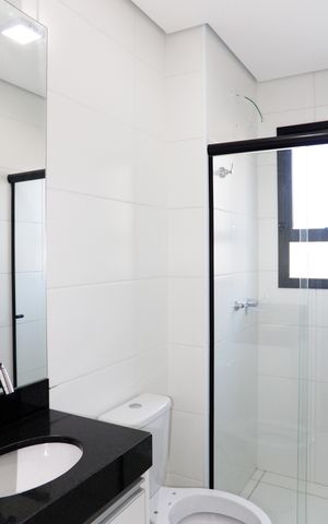 Apartamento para alugar com 60m², 2 quartos e 1 vagaBanheiro da Suíte 