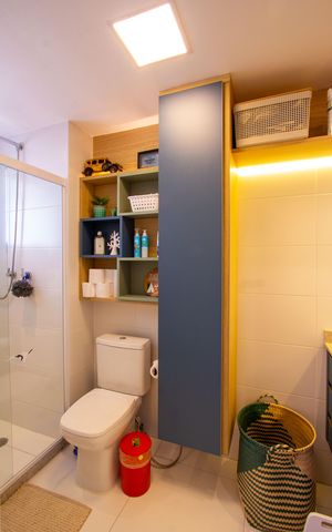 Apartamento à venda com 130m², 3 quartos e 2 vagas Apartamento à venda com 130m², 3 quartos e 2 vagasBanheiro da Suíte 1