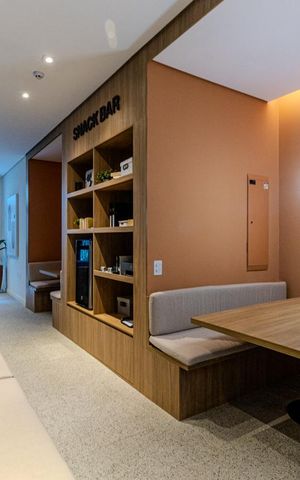 Studio para alugar com 27m², 1 quarto e sem vagaCoworking