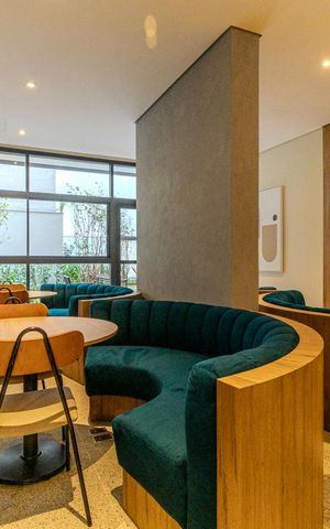 Studio para alugar com 27m², 1 quarto e sem vagaCoworking