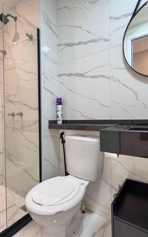 Apartamento para alugar com 46m², 2 quartos e 1 vaga Apartamento para alugar com 46m², 2 quartos e 1 vagaBanheiro Social