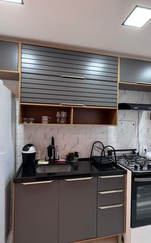 Apartamento para alugar com 46m², 2 quartos e 1 vaga Apartamento para alugar com 46m², 2 quartos e 1 vagaCozinha e Área de Serviço