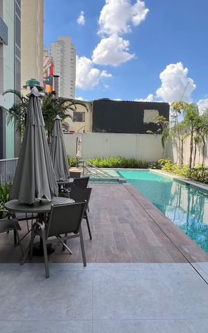 Studio para alugar com 37m², 1 quarto e sem vaga Studio para alugar com 37m², 1 quarto e sem vagaPiscina