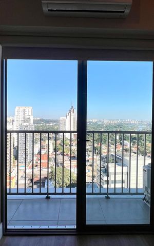 Studio para alugar com 37m², 1 quarto e sem vaga Studio para alugar com 37m², 1 quarto e sem vagaSacada