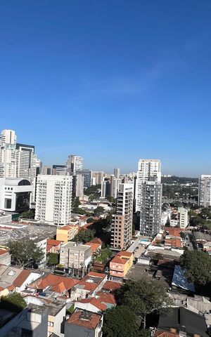Studio para alugar com 37m², 1 quarto e sem vaga Studio para alugar com 37m², 1 quarto e sem vagaVista da Sacada