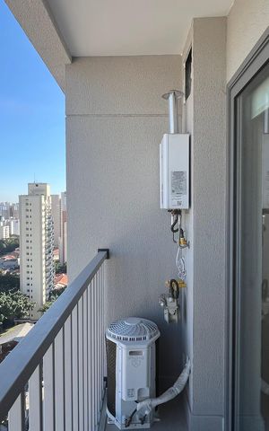Studio para alugar com 37m², 1 quarto e sem vaga Studio para alugar com 37m², 1 quarto e sem vagaSacada