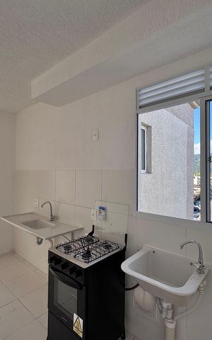 Apartamento para alugar com 43m², 2 quartos e sem vaga Apartamento para alugar com 43m², 2 quartos e sem vagaCozinha e Área de Serviço