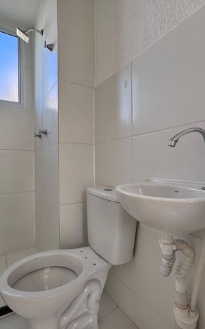 Apartamento para alugar com 43m², 2 quartos e sem vaga Apartamento para alugar com 43m², 2 quartos e sem vagaBanheiro Social