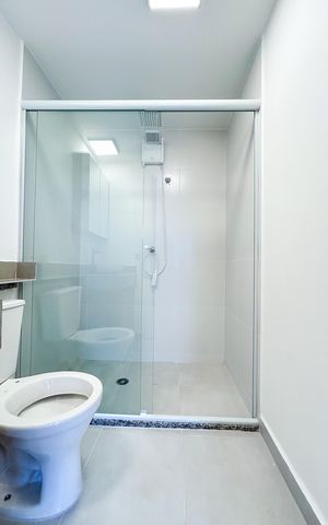 Studio à venda com 26m², 1 quarto e sem vaga Studio à venda com 26m², 1 quarto e sem vagaBanheiro