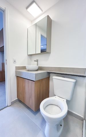 Studio à venda com 26m², 1 quarto e sem vaga Studio à venda com 26m², 1 quarto e sem vagaBanheiro