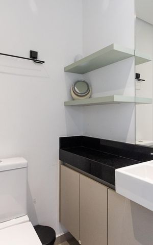 Studio para alugar com 24m², 1 quarto e sem vaga Studio para alugar com 24m², 1 quarto e sem vagaBanheiro