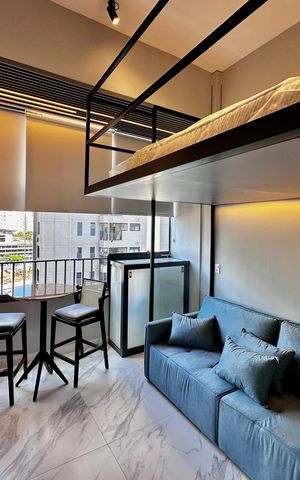 Studio para alugar com 24m², 1 quarto e sem vaga Studio para alugar com 24m², 1 quarto e sem vagaSala