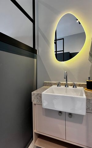 Studio para alugar com 24m², 1 quarto e sem vaga Studio para alugar com 24m², 1 quarto e sem vagaBanheiro